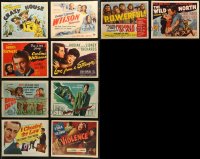 7s0513 LOT OF 10 TITLE CARDS 1940s-1950s great images from a variety of different movies!