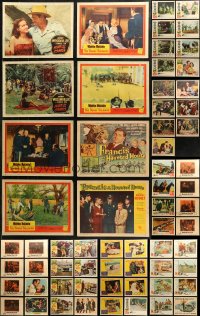 7s0438 LOT OF 95 LOBBY CARDS 1950s-1960s complete & incomplete sets from a variety of movies!