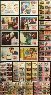 7s0401 LOT OF 167 LOBBY CARDS 1940s-1960s complete & incomplete sets from a variety of movies!