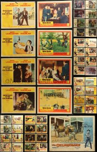 7s0460 LOT OF 65 COWBOY WESTERN LOBBY CARDS 1950s complete & incomplete sets from several movies!
