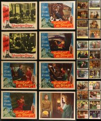 7s0480 LOT OF 32 LOBBY CARDS 1940s-1960s incomplete sets from a variety of different movies!