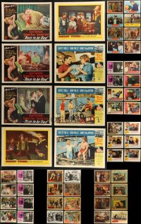 7s0455 LOT OF 70 LOBBY CARDS 1940s-1960s incomplete sets from a variety of different movies!