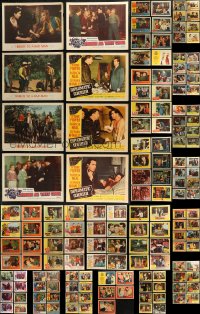 7s0409 LOT OF 149 1950S LOBBY CARDS 1950s incomplete sets from a variety of different movies!