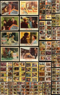 7s0395 LOT OF 221 1950S LOBBY CARDS 1950s incomplete sets from a variety of different movies!