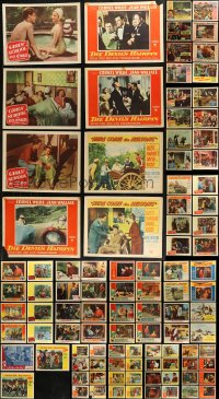 7s0421 LOT OF 123 1950S LOBBY CARDS 1950s incomplete sets from a variety of different movies!