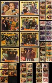 7s0465 LOT OF 61 1930S-40S LOBBY CARDS 1930s-1940s incomplete sets from a variety of movies!