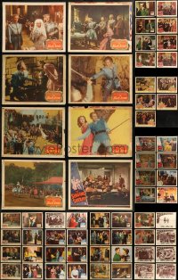 7s0443 LOT OF 85 1940S LOBBY CARDS 1940s incomplete sets from a variety of different movies!