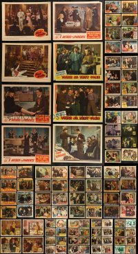 7s0419 LOT OF 124 1940S LOBBY CARDS 1940s incomplete sets from a variety of different movies!