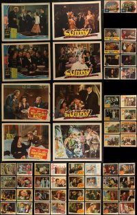7s0449 LOT OF 74 1940S LOBBY CARDS 1940s incomplete sets from a variety of different movies!