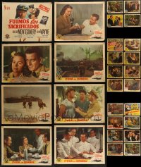 7s0484 LOT OF 28 SPANISH LANGUAGE LOBBY CARDS 1940s incomplete sets from a variety of movies!