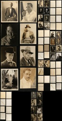 7s0607 LOT OF 35 DELUXE PORTRAIT 8X10 STILLS OF MALE STARS 1920s-1930s leading & supporting men!