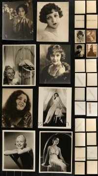 7s0627 LOT OF 20 DELUXE PORTRAIT 8X10 STILLS OF FEMALE STARS 1920s-1930s leading & supporting ladies