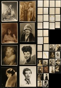 7s0620 LOT OF 24 DELUXE PORTRAIT 8X10 STILLS OF FEMALE STARS 1920s-1930s leading & supporting ladies