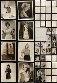 7s0615 LOT OF 25 PORTRAIT 8X10 STILLS OF FEMALE STARS 1920s-1950s leading & supporting ladies