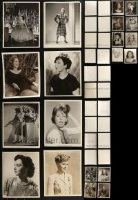 7s0626 LOT OF 20 PORTRAIT 8X10 STILLS OF FEMALE STARS 1940s-1960s leading & supporting ladies