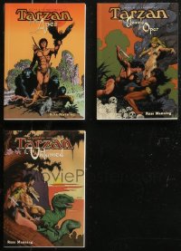 7s0296 LOT OF 3 TARZAN DARK HORSE GRAPHIC NOVELS 1999 Edgar Rice Burroughs stories, cool cover art!
