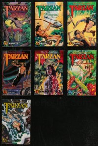 7s0283 LOT OF 7 TARZAN THE BECKONING COMIC BOOKS 1992-1993 Edgar Rice Burroughs stories, cool art!
