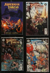 7s0292 LOT OF 4 SUPERMAN TARZAN COMIC BOOKS 2002 Dark Horse crossover, Sons of the Jungle!