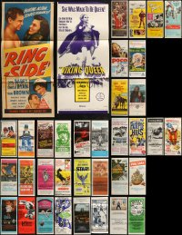 7s0253 LOT OF 42 FOLDED AUSTRALIAN DAYBILLS 1940s-1970s great images from a variety of movies!