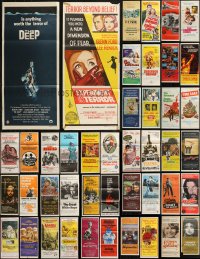 7s0251 LOT OF 52 FOLDED AUSTRALIAN DAYBILLS 1960s-1980s great images from a variety of movies!