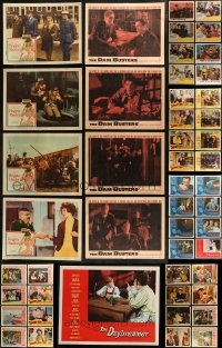 7s0450 LOT OF 73 LOBBY CARDS 1930s-1960s incomplete sets from a variety of different movies!