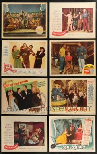 7s0500 LOT OF 16 1940S-50S HOLLYWOOD MUSICAL LOBBY CARDS 1940s-1950s from a variety of movies!