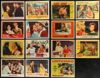 7s0502 LOT OF 15 1950S-60S AVA GARDNER, SUSAN HAYWARD, AND YVONNE DE CARLO LOBBY CARDS 1950s-1960s