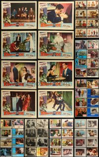 7s0437 LOT OF 96 LOBBY CARDS 1960s-1980s complete & incomplete sets from a variety of movies!