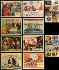 7s0476 LOT OF 35 1940S-60S LOBBY CARDS 1940s-1960s incomplete sets from a variety of movies!