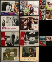 7s0496 LOT OF 19 LOBBY CARDS 1960s-1980s incomplete sets from a variety of different movies!
