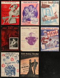 7s0177 LOT OF 8 SHEET MUSIC 1940s great songs from a variety of different movies & more!