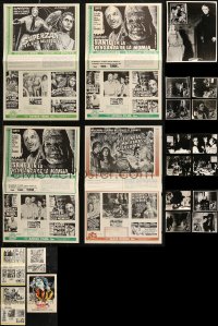 7s0198 LOT OF 21 SPANISH BROCHURES AND OVERSIZE STILLS 1970s advertising images & movie scenes!