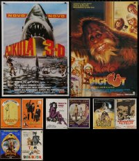 7s0126 LOT OF 15 FORMERLY FOLDED YUGOSLAVIAN POSTERS 1970s-1980s a variety of cool movie images!