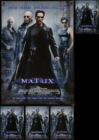 7s0100 LOT OF 5 UNFOLDED MATRIX SONIS FRENCH 27X40 COMMERCIAL POSTERS 1999 Wachowski, Keanu!