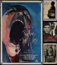 7s0774 LOT OF 4 MOSTLY UNFOLDED SINGLE-SIDED MOSTLY 27X41 ONE-SHEETS 1980s great movie images!