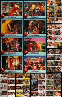 7s0434 LOT OF 101 LOBBY CARDS 1960s-1990s complete & incomplete sets from a variety of movies!