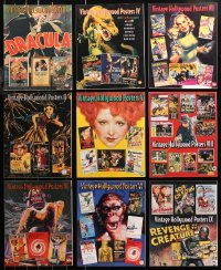 7s0560 LOT OF 9 VINTAGE HOLLYWOOD POSTERS 1-9 AUCTION CATALOGS 2000s color images!