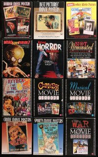 7s0563 LOT OF 13 BRUCE HERSHENSON SOFTCOVER MOVIE POSTER BOOKS 1996-2004 filled with color images!