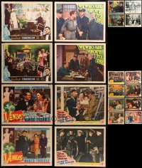 7s0495 LOT OF 20 LOBBY CARDS 1930s-1940s incomplete sets from a variety of different movies!