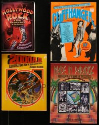 7s0571 LOT OF 4 SOFTCOVER BOOKS 1970s-1990s Hollywood Rock, Cliffhanger, 2000 AD, Made in Paradise!