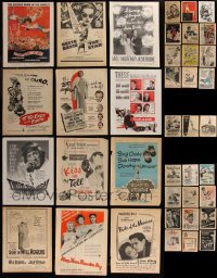 7s0233 LOT OF 51 FILM ADS FROM MOVIE MAGAZINES 1940s-1950s a variety of different images!