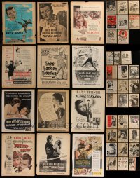 7s0231 LOT OF 44 FILM ADS FROM MOVIE MAGAZINES 1940s-1950s a variety of different images!