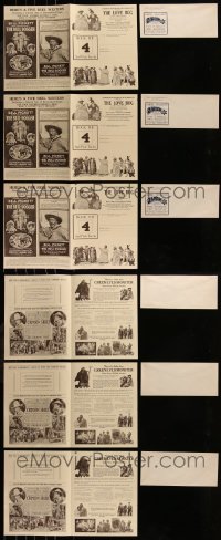 7s0180 LOT OF 3 NORMAN FILMS PROMO BROCHURES 1920s images & information for all-black movies!