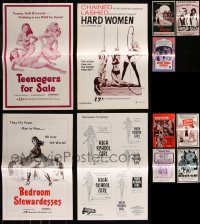 7s0314 LOT OF 11 UNCUT SEXPLOITATION PRESSBOOKS 1970s great advertising for sexy movies!