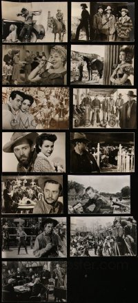 7s0191 LOT OF 13 HOMEMADE OVERSIZED 7.5X12 STILLS 1930s-1950s scenes from a variety of movies!