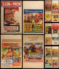 7s0039 LOT OF 16 COWBOY WESTERN WINDOW CARDS 1950s great images from several movies!