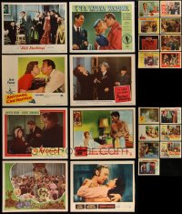 7s0492 LOT OF 23 LOBBY CARDS 1940s-1960s incomplete sets from a variety of different movies!