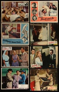 7s0273 LOT OF 10 ENGLISH LOBBY CARDS 1950s great scenes from a variety of different movies!