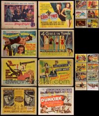 7s0493 LOT OF 22 LOBBY CARDS 1940s-1950s great images from a variety of different movies!