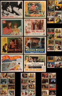 7s0457 LOT OF 68 LOBBY CARDS 1930s-1980s great scenes from a variety of different movies!